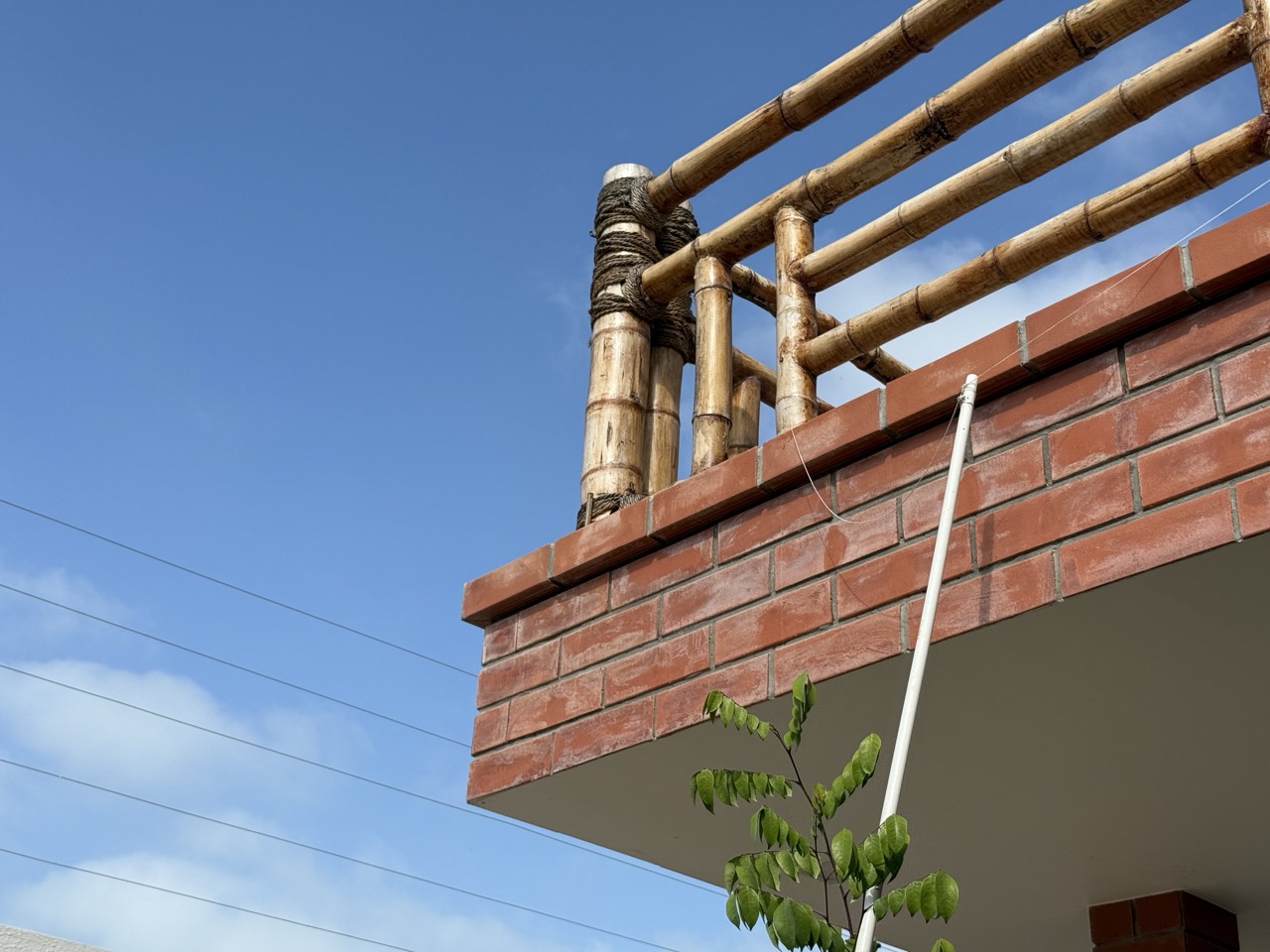 Entry path lined with stone and vegetation